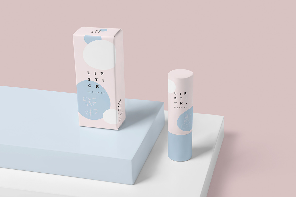 Matte Lipstick Mockups, a Packaging Mockup by DesignNeutrons (Photo 5 of 7)