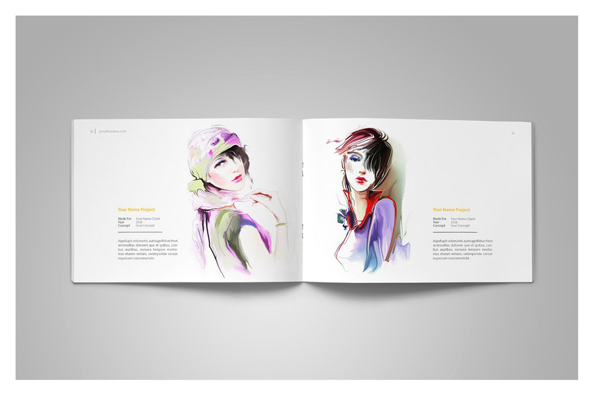 Graphic Design Portfolio Template, a Brochure Template by adekfotografia (Photo 20 of 24)
