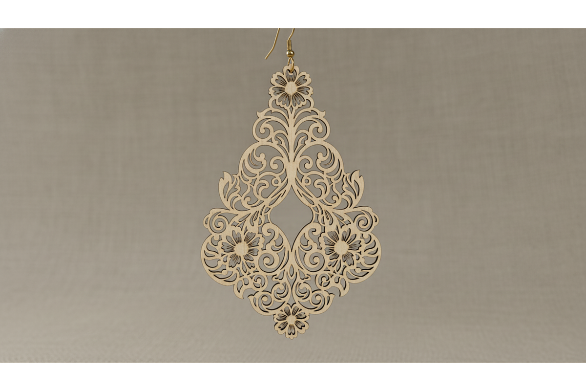 Flower Earrings Vector Set, a Graphic by musafir_fashion (Photo 2 of 11)