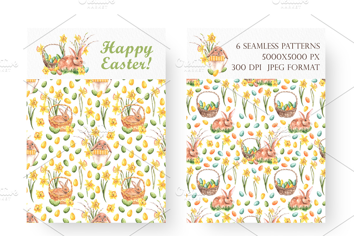 Easter traditions watercolor set., an Illustration by SabinaWatercolorArt (Photo 7 of 18)