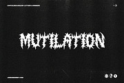 MUTILATION Font, a Font by Jordan Debney Art (Thumbnail 1 of 4)