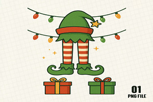 Merry Christmas  PNG, an Illustration by DreamCafeArt