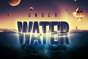 Underwater Text Logo Effect