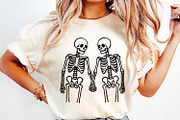 Skeleton Couple Holding Hands PNG, an Illustration by SharpMarketplace (Thumbnail 2 of 9)