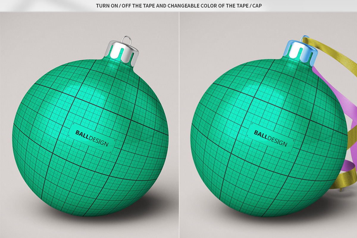 Christmas Ball Mock-Up, a Packaging Mockup by MassDream (Photo 9 of 10)
