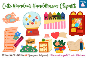 Cute Random Handdrawn Clipart