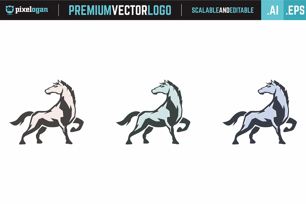 Stallion Logo, a Branding & Logo Template by pixelogan (Photo 3 of 3)