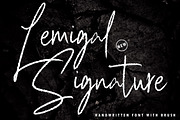 Lemigal - Signature Brush, a Handwritten Font by executypeStudio (Thumbnail 1 of 6)