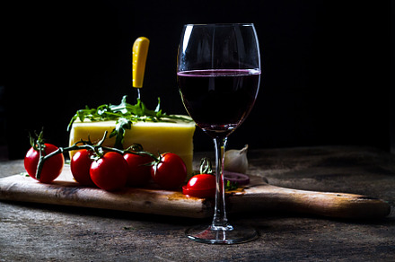 Wine and fresh cheese on the table stock photo containing alcohol and, a Food & Drink Photo by Creative Photo Corner
