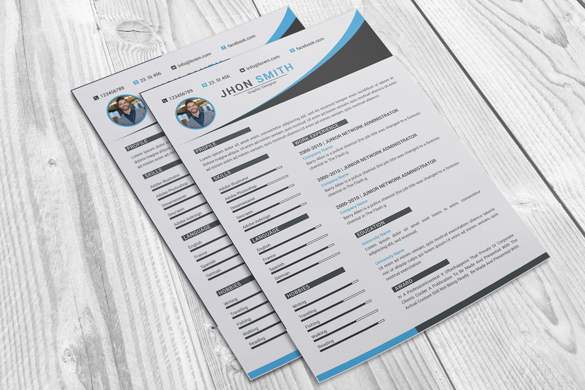 Resume Template and Cover Letter, a Resume Template by designvillage (Photo 12 of 13)