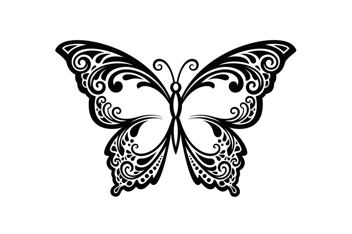 Butterfly Floral Vintage Frame Bundl, an Illustration by Creativeshirt (Photo 51 of 51)