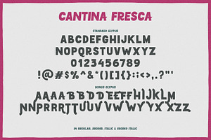 Cantina Fresca Display Elements