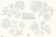 Baroque blue flowers, chinoiserie, a Decorative Illustration by GrafikBoutique (Thumbnail 1 of 8)