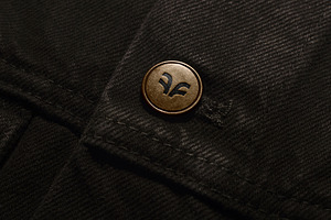 Logo Mockup Button Jacket