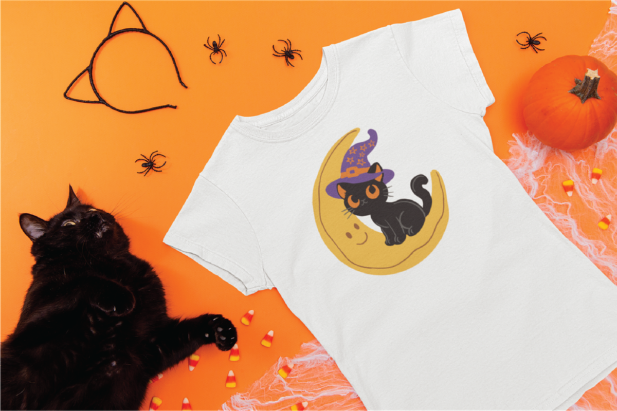 Black cat Halloween, an Animal Illustration by Berdansabersama (Photo 3 of 8)