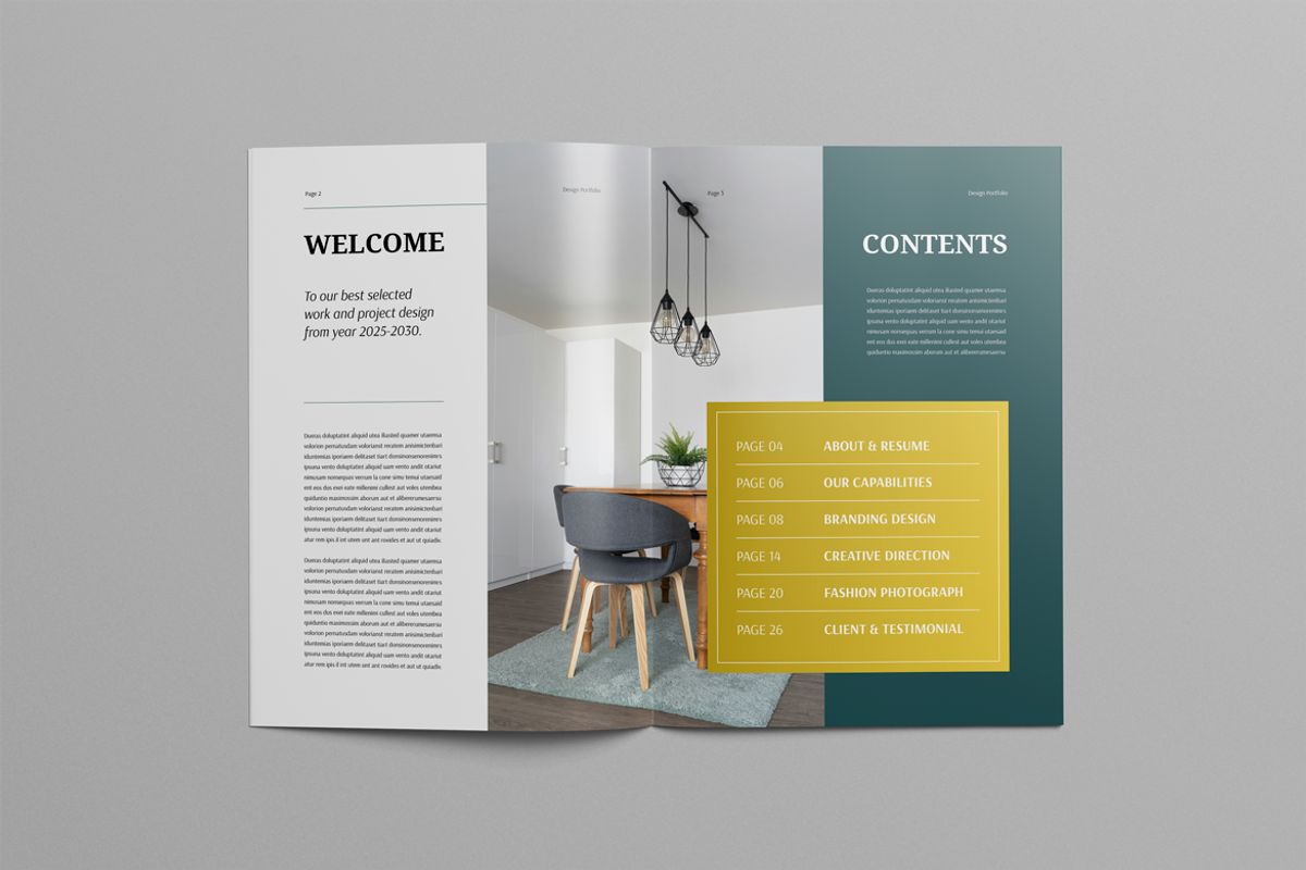 Design Portfolio Template, a Brochure Template by Leaflove (Photo 3 of 10)