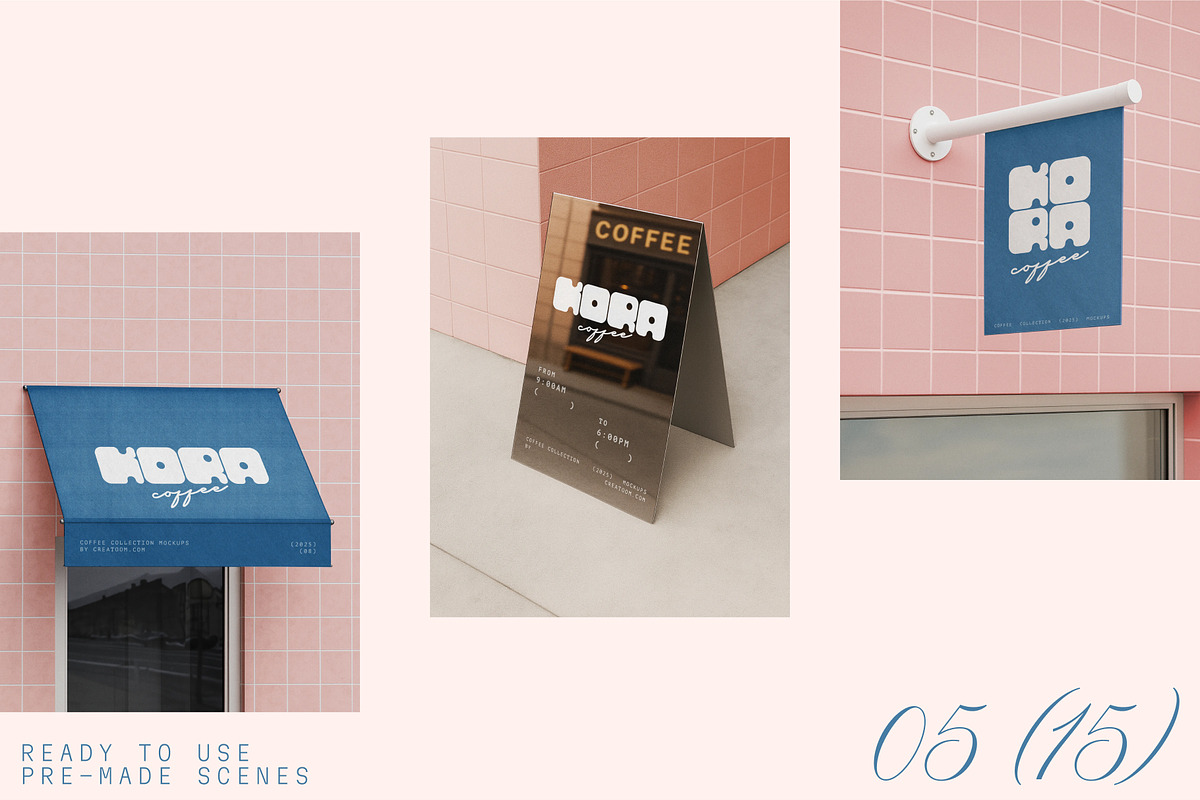 KORA - Coffee branding mockups, a Packaging Mockup by Creatoom (Photo 3 of 11)