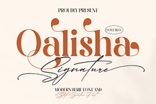 Qalisha Signature Font Duo Typeface