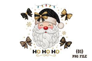 Chunky Yarn Christmas Ho Ho Ho PNG, an Illustration by DreamArtGraphic