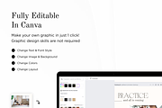 250 Social Yoga Instagram Canva, a Social Media Template by VeliusCreativeStudio (Thumbnail 2 of 9)