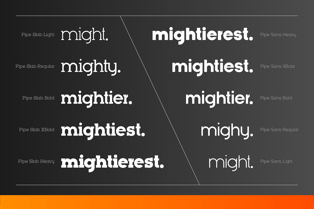 Pipe Font Bundle - Geometric Duo, a Slab Serif Font by Lateral Design (Photo 11 of 18)