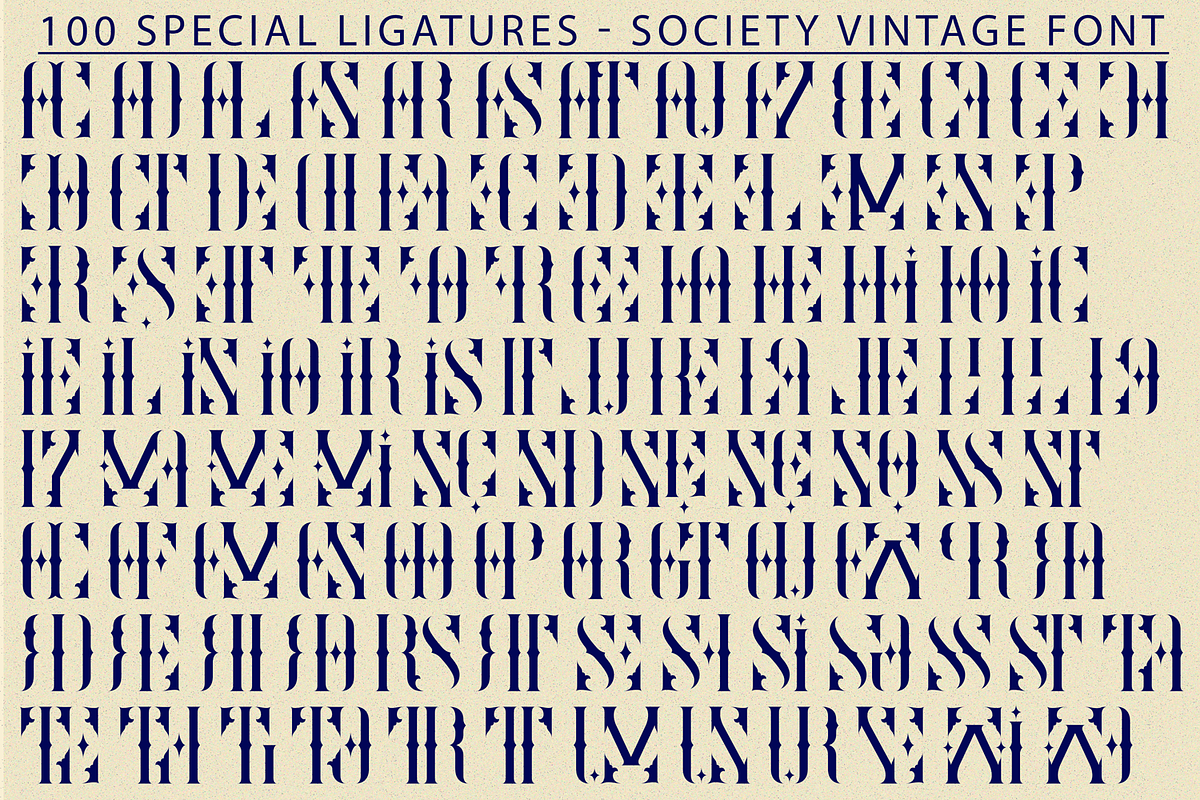 Society Vintage Font, a Serif Font by 177Studio (Photo 7 of 8)