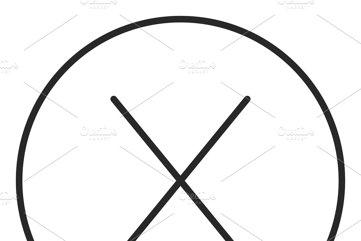No sign stroke icon, logo, an Object Graphic by YashkovskiyMD