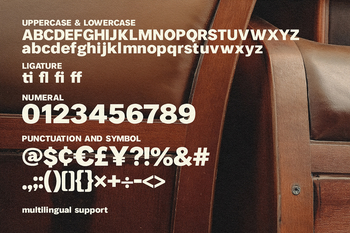 Galina Reany Bold Retro Display Font, a Sans Serif Font by Maulana Creative (Photo 5 of 7)