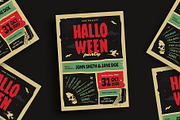 Retro Halloween Party Flyer, a Flyer Template by VectorVactory (Thumbnail 1 of 3)