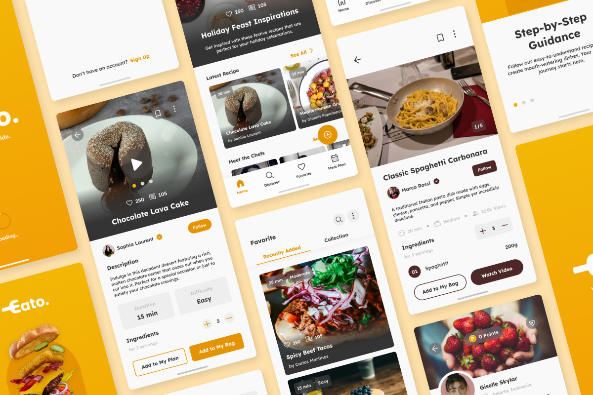 Eato - Food Recipe Mobile App, an App Template by twinstd (Photo 2 of 5)