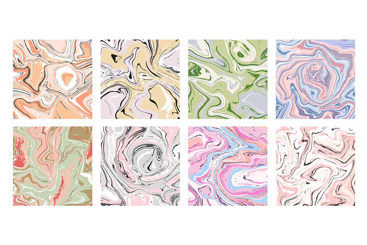 Vector Pastel Marble Patterns, a Pattern Graphic by Iryna Denysova (Photo 7 of 7)