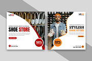 Shoe Store Social Media Post Banner, a Social Media Template by nandinigraphics (Thumbnail 2 of 2)