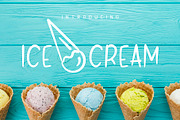 Ice Cream Font and Graphics Pack, a Script Font by Nadezda (Thumbnail 1 of 11)