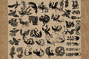 Phoenix stamps for Procreate, a Brush Add-On by TheWhiteCatLab (Thumbnail 6 of 6)