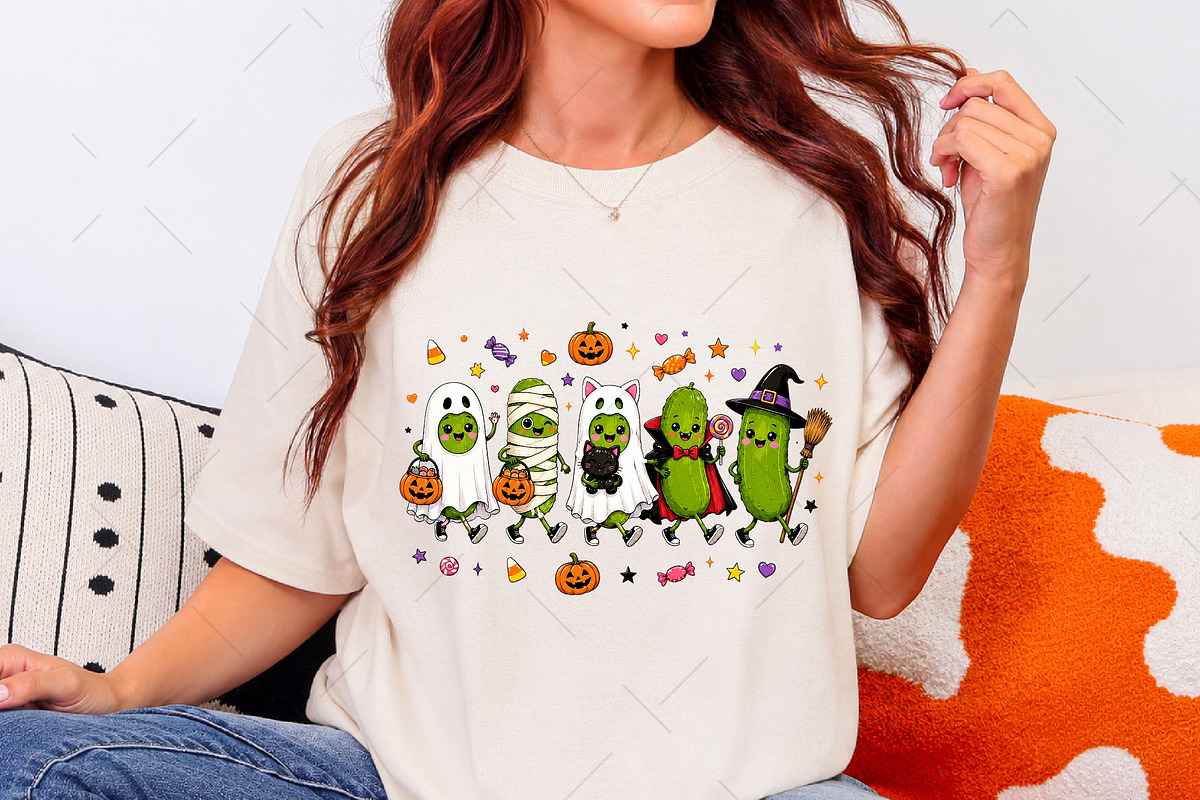 Halloween Pickle Costume PNG, a Seasonal Illustration by OK Design (Photo 5 of 5)
