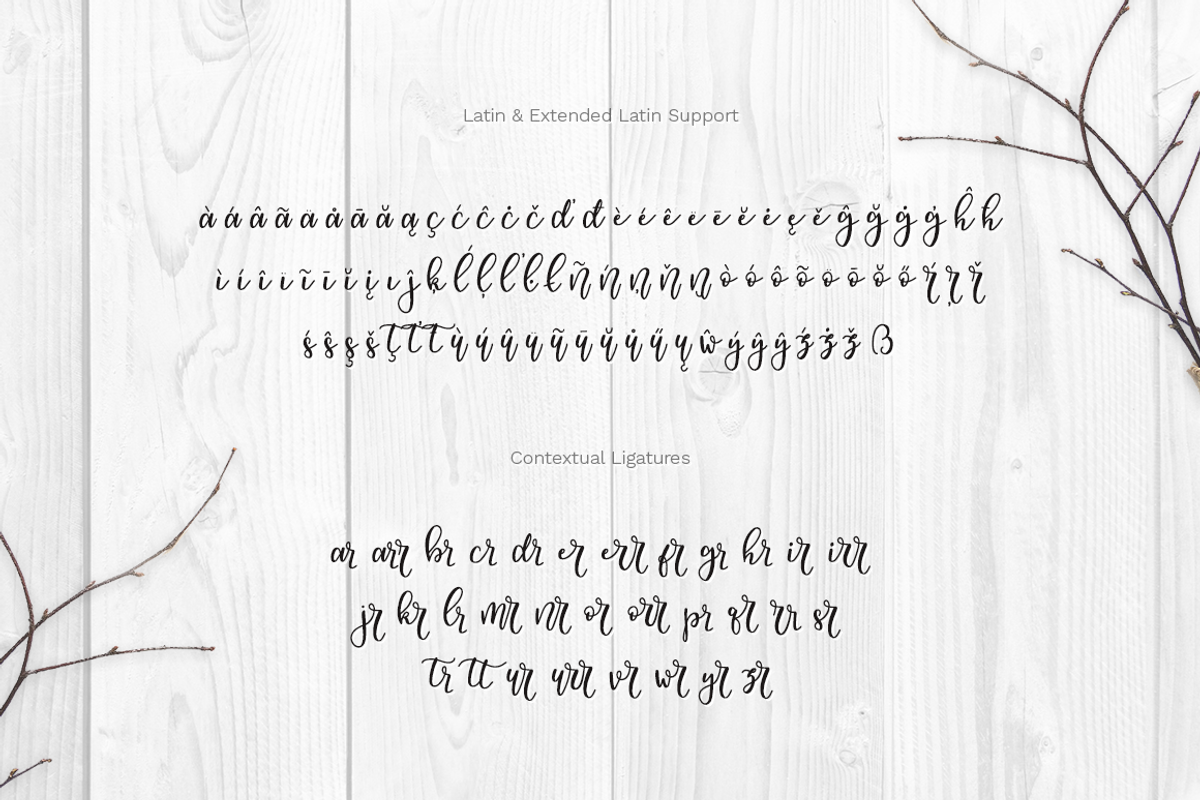 Oui, Mon Cheri Font preview 3