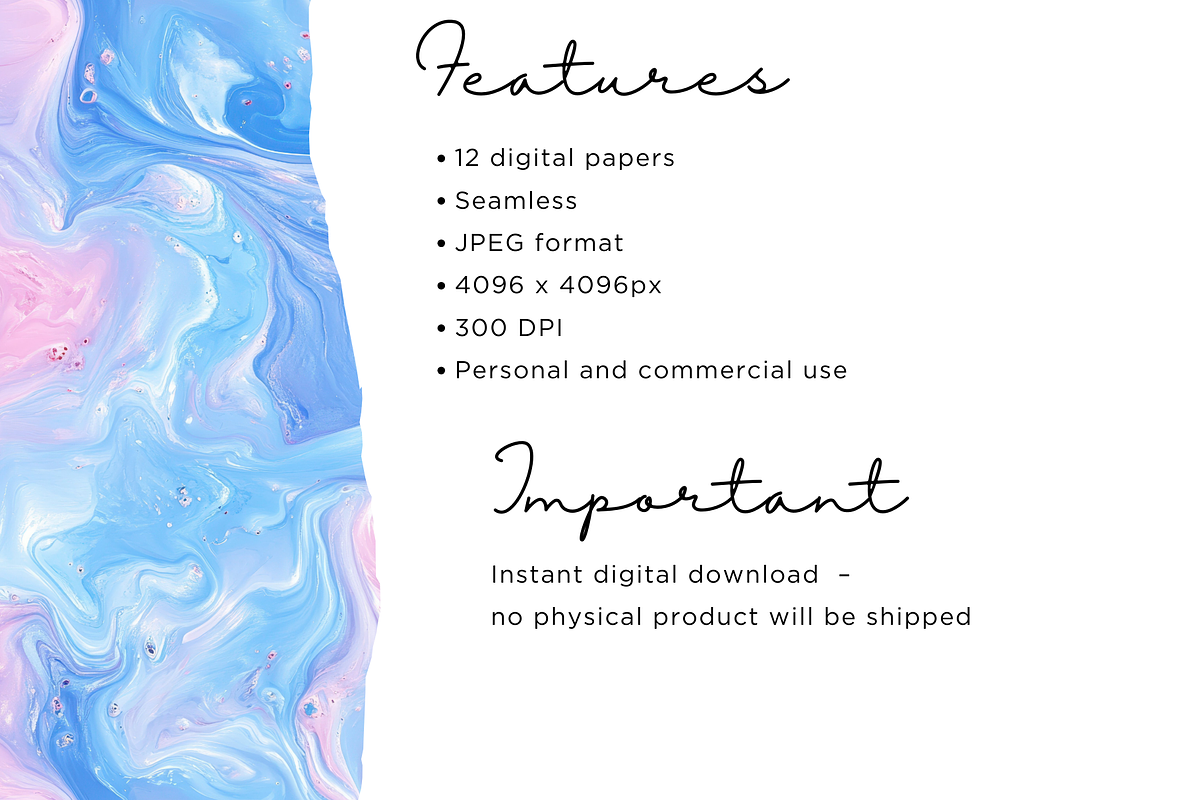 Fluid Art Seamless, an Illustration by Mashimara (Photo 3 of 4)