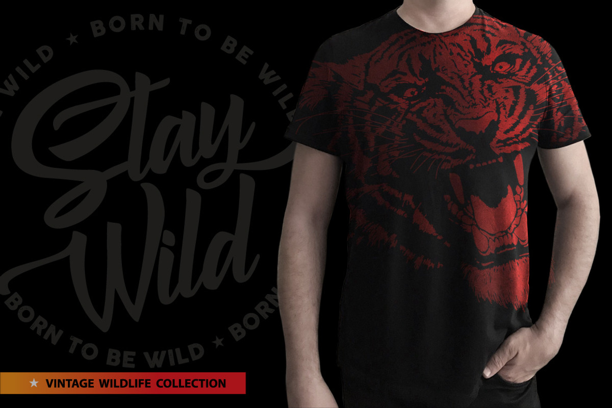STAY WILD - Vector illustration, an Animal Illustration by Artistic & Unique (Photo 11 of 11)
