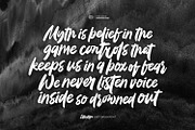 Storytype - Dirty Brush Font, a Script Font by ikiiko (Thumbnail 5 of 7)