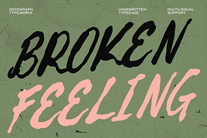 Broken Feeling – Handwritten Font