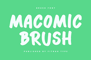 Macomic Brush Typeface