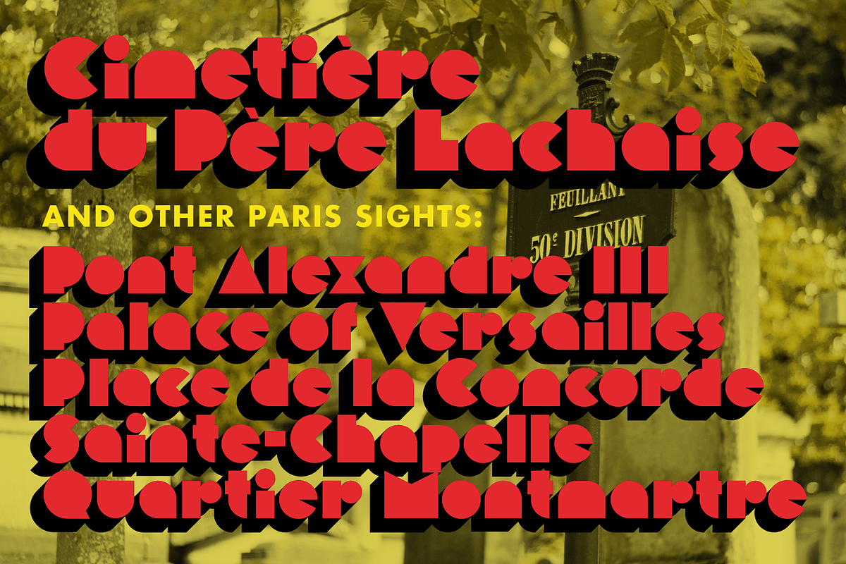 Morro - Geometric figures font preview 6