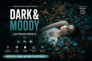 Dark and Moody Lightroom Presets, a Preset Add-On by AAA Presets