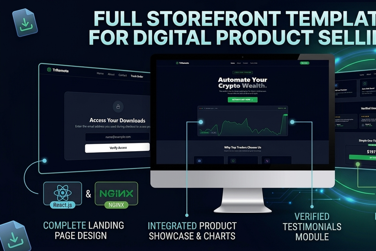 Automated Digital Selling Store, a React Template by graphicforest (Photo 11 of 12)