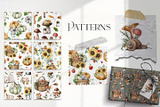 Autumn spirit Watercolor fall flower, a Decorative Illustration by Yuliya Derbisheva (Thumbnail 9 of 11)