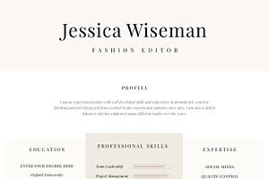 Resume Template CV Template London