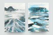 Arctic landscapes abstract paintings, a Texture Illustration by Kolorata Art (Thumbnail 5 of 7)