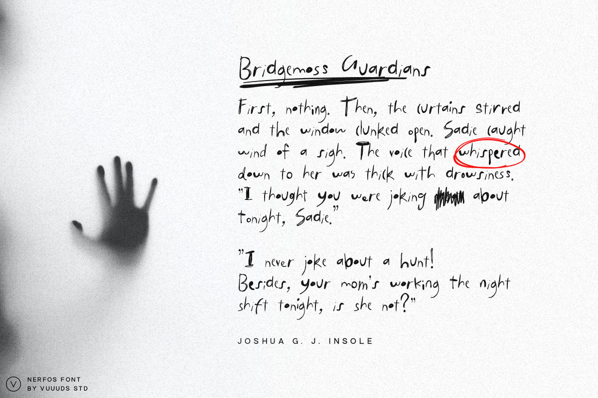 Nerfos Font, a Handwritten Font by vuuuds (Photo 9 of 11)