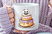 Pastel Halloween Tea Party Clipart, an Illustration by Pixels.Craft (Thumbnail 5 of 7)