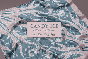 Silk Bandana Design "Candy Ice"